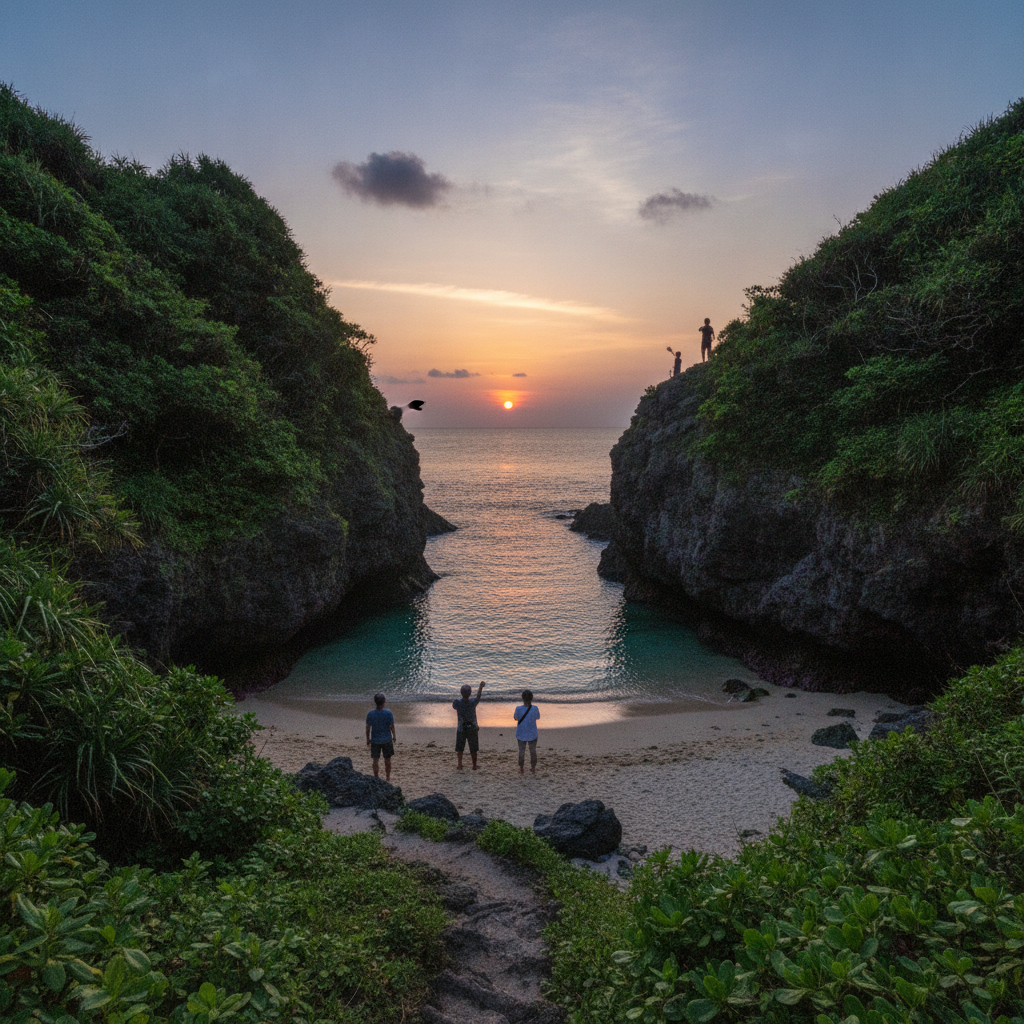 奄美大島で日の出や夕日を最も美しく見られる、地元の人だけが知る穴場スポットはどこですか？