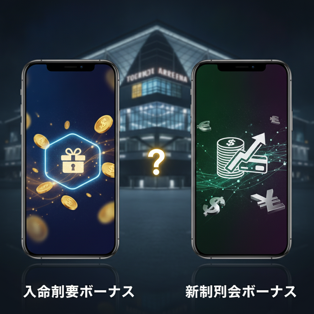 等々力アリーナ視点:入金不要ボーナスと初回入金ボーナスを徹底比較!どちらがお得?