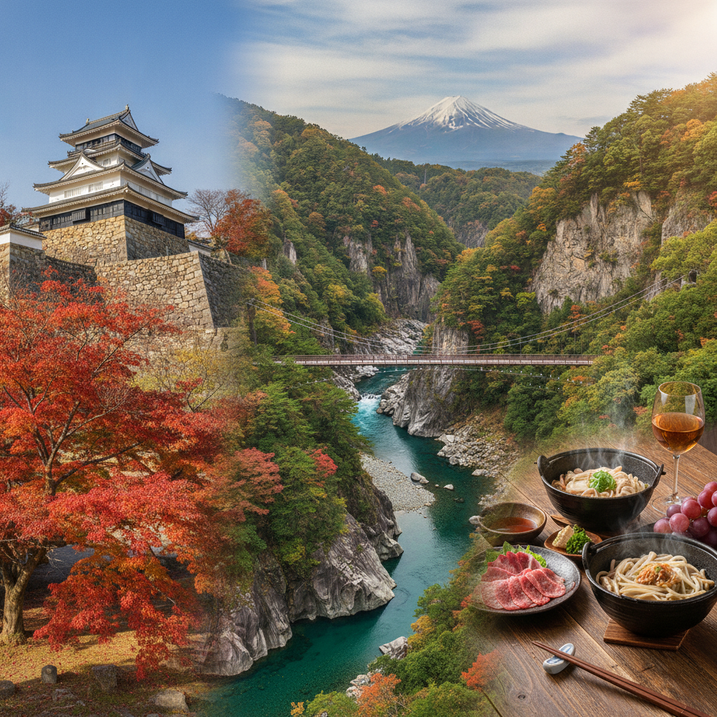 山梨 甲府 観光 モデルコース