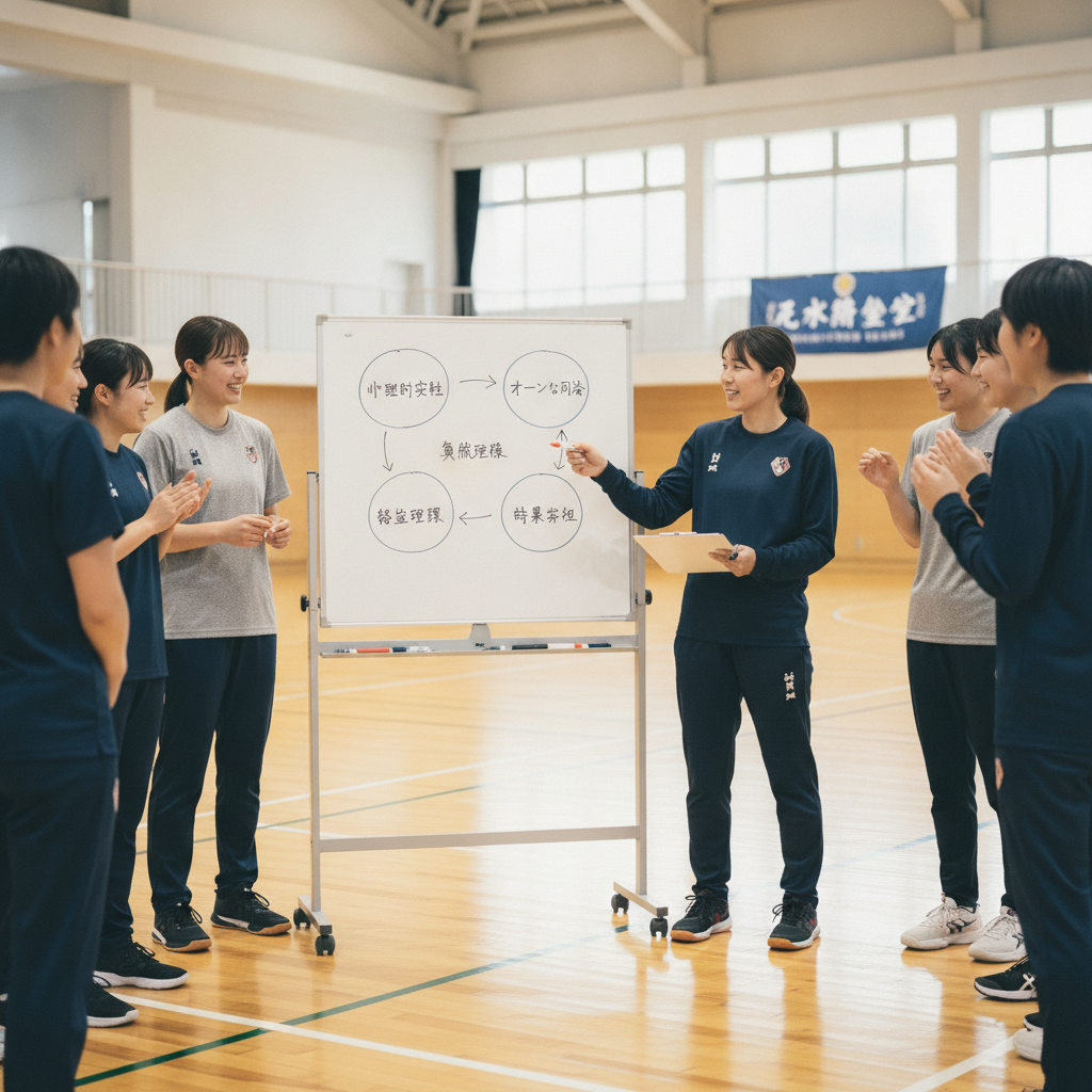女子チームにおいて、選手間の衝突を未然に防ぎ、良好なチームワークを築くための具体的なコミュニケーション戦略を教えてください。