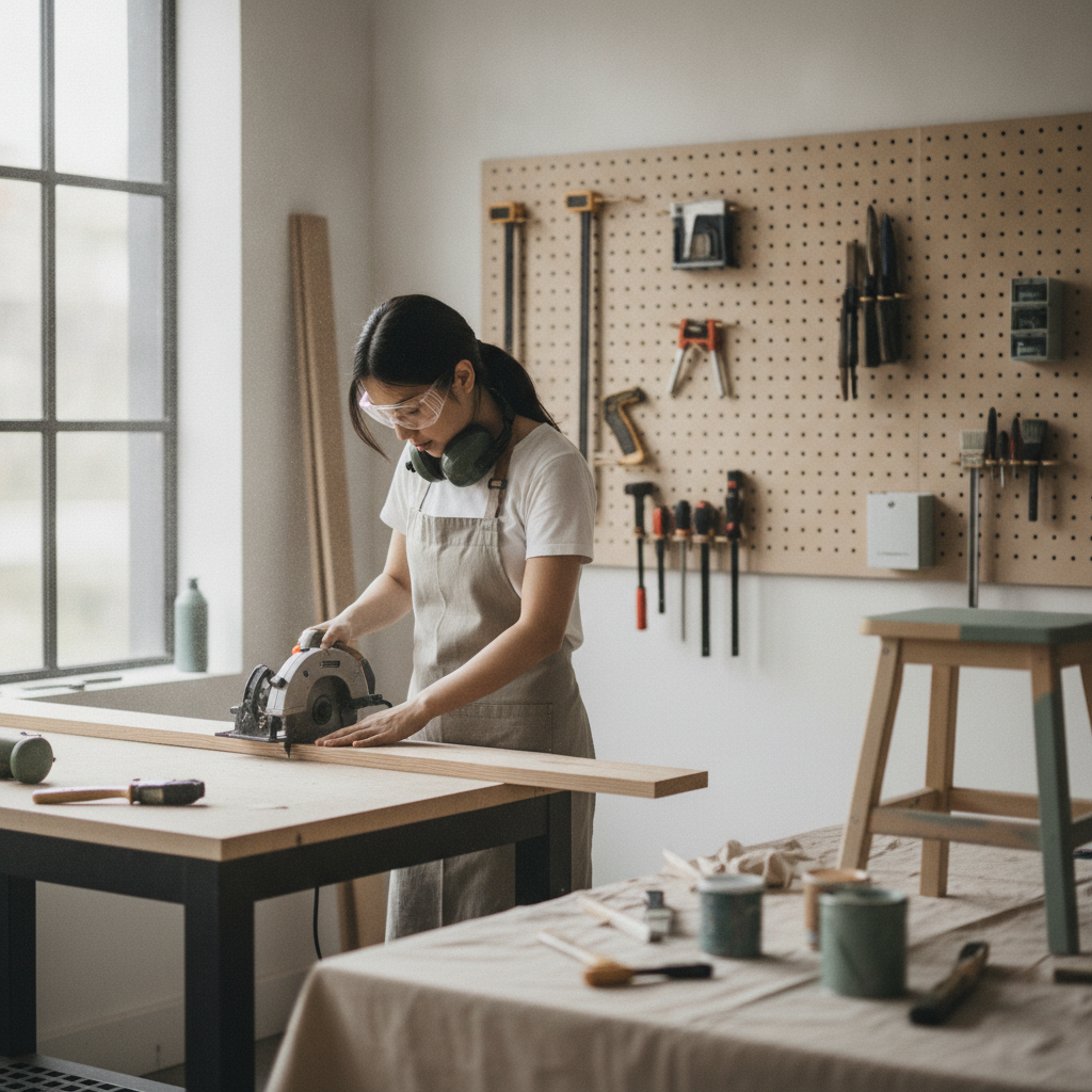木材カットや塗装など、DIY作業でよく使う技術を学ぶにはどうすれば良いですか?
