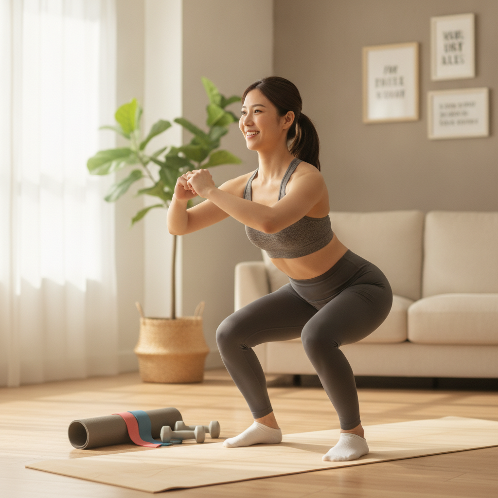 自宅筋トレで変わる！女性初心者のための効果的な始め方と継続の秘訣