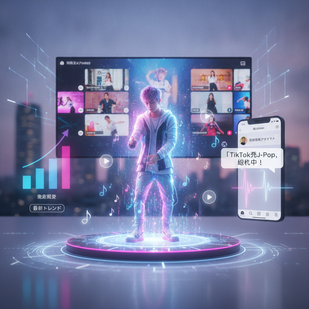 最新のJ-Popシーンで注目されている、TikTok発の人気アーティストとその楽曲トレンドは何ですか？