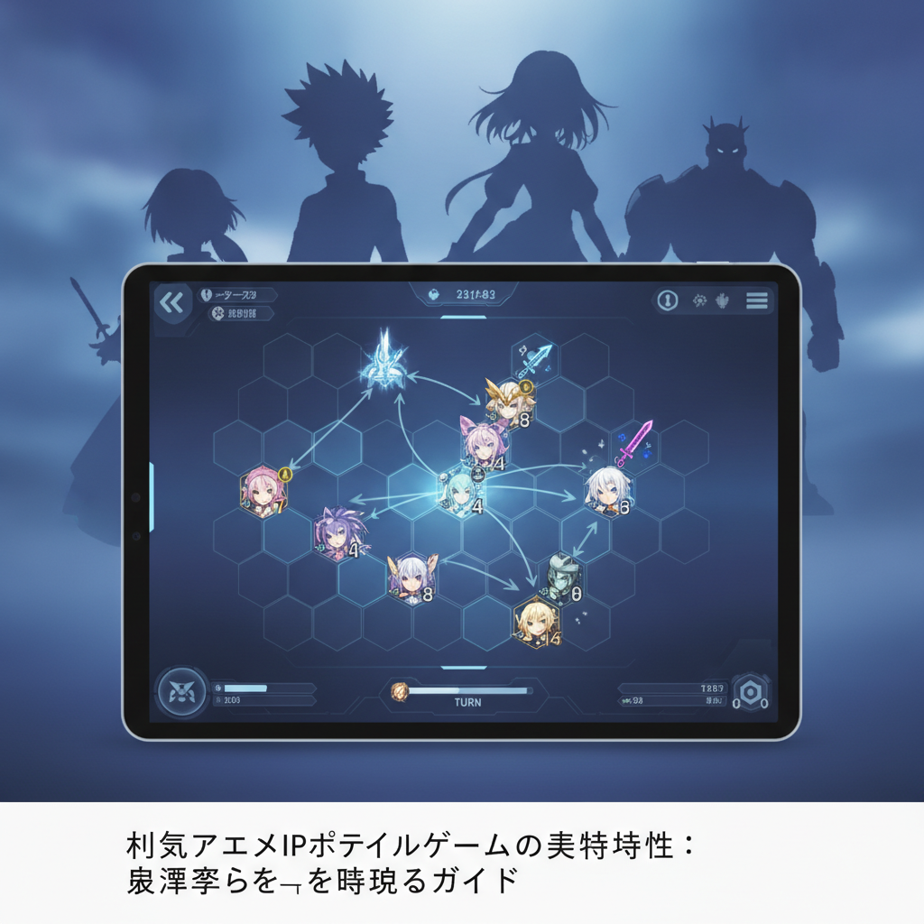 今後リリースされる人気アニメIPを基にしたモバイルゲームで、奥深い戦略性のあるものはありますか？