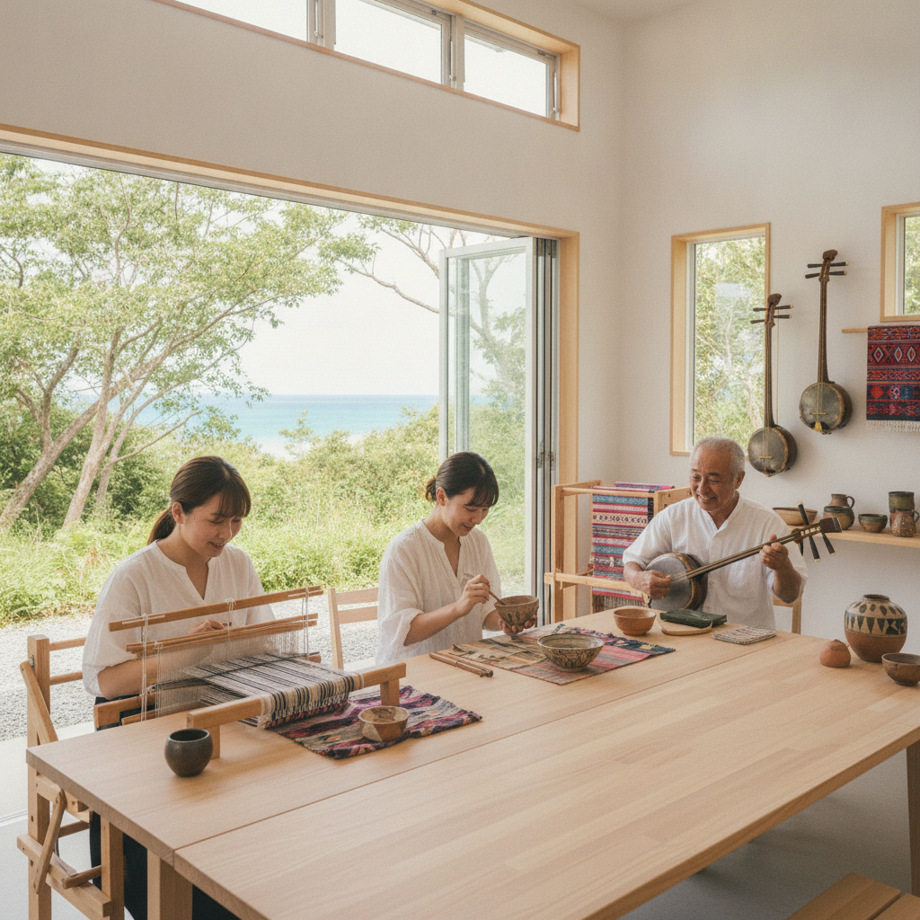 奄美大島で体験できる、伝統工芸品作りや島唄体験など、ローカル文化に触れるワークショップはありますか?