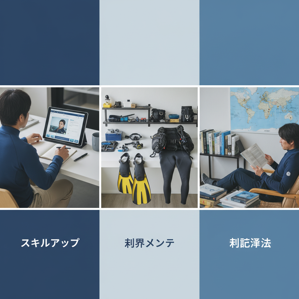 ダイバーのオフシーズンの過ごし方