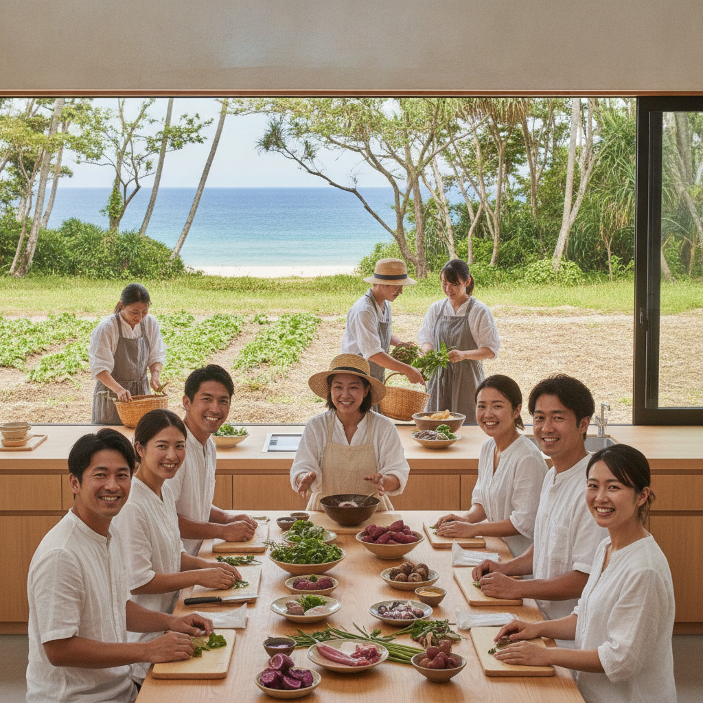 奄美大島ならではの食文化体験として、料理教室や食材収穫体験はできますか?