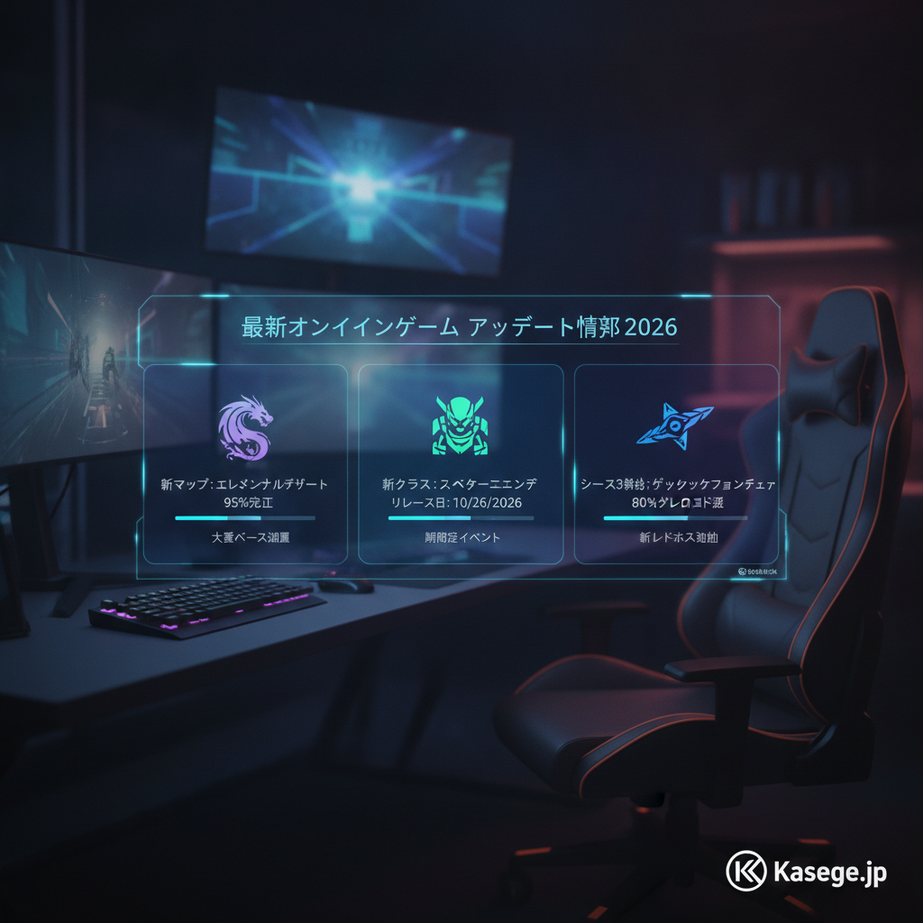 「最新オンラインゲーム アップデート情報 2026」