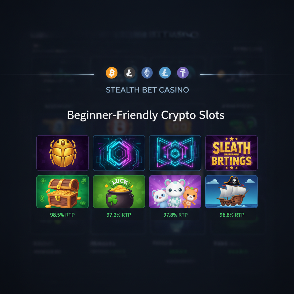 ステルスベットカジノで初心者におすすめの勝ちやすい仮想通貨スロットゲームは何ですか?
