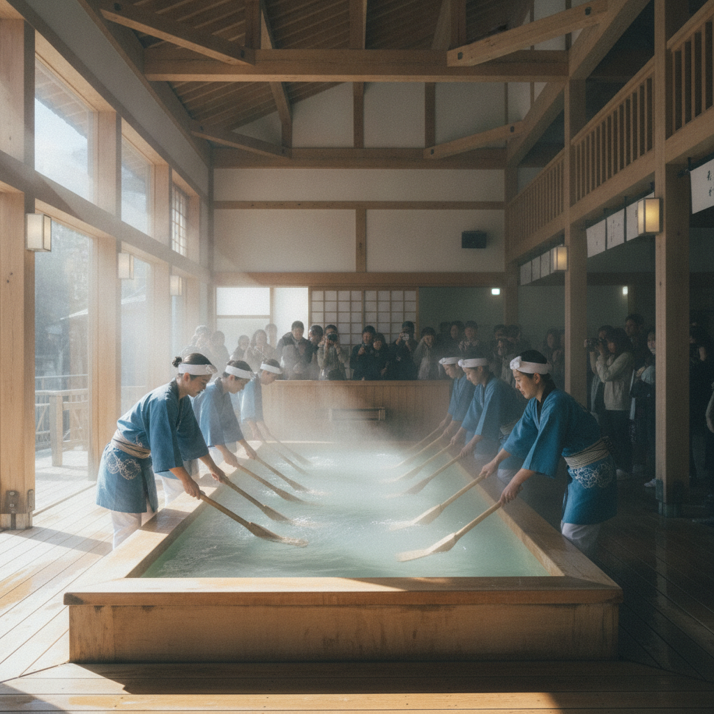 草津温泉 湯もみ体験