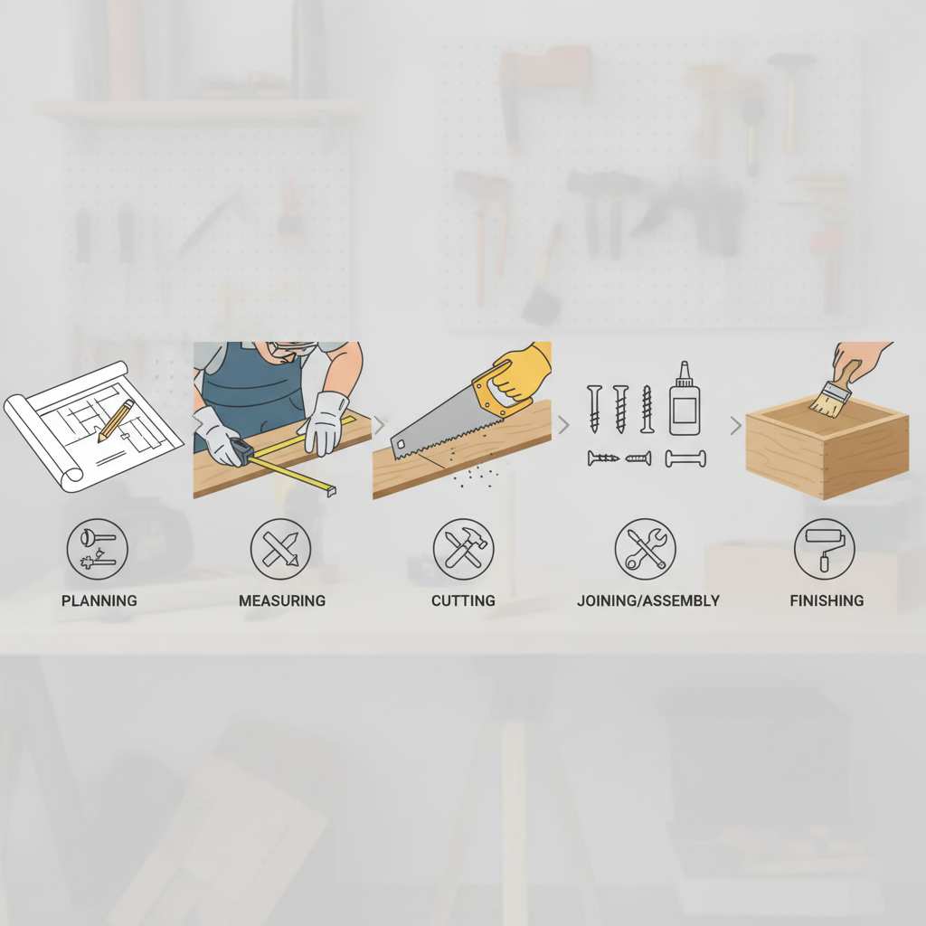 初めてのDIYで失敗しないために、最低限知っておくべき基本の工程や手順を教えてください。