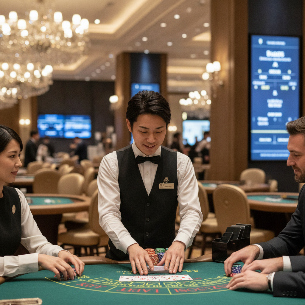 カジノディーラーの全て：仕事内容、なるには、年収、将来性ガイド