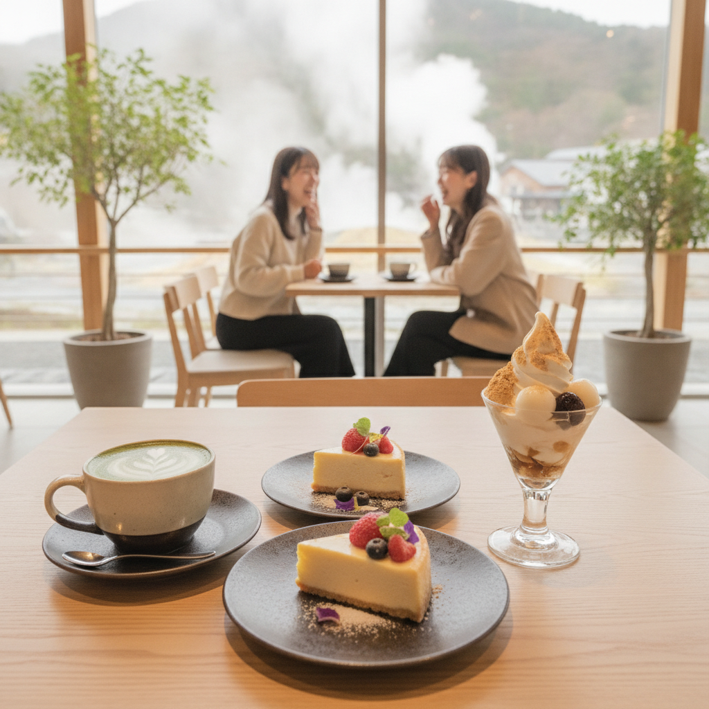 女子旅で草津温泉を訪れる際におすすめのおしゃれなカフェやスイーツ店はありますか?
