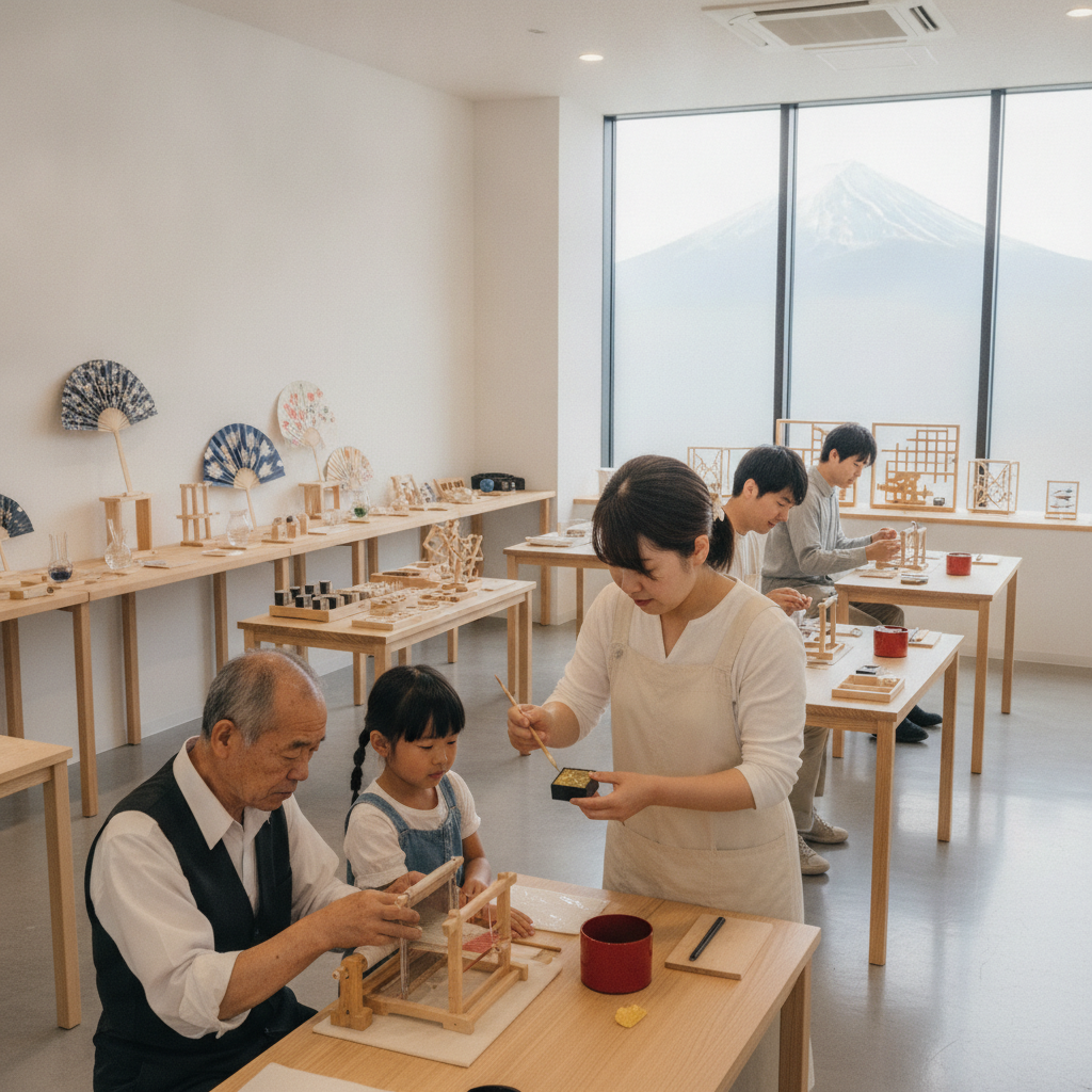 甲府で、日本の伝統的な職人技や工芸品に触れることができる体験ツアーはありますか?