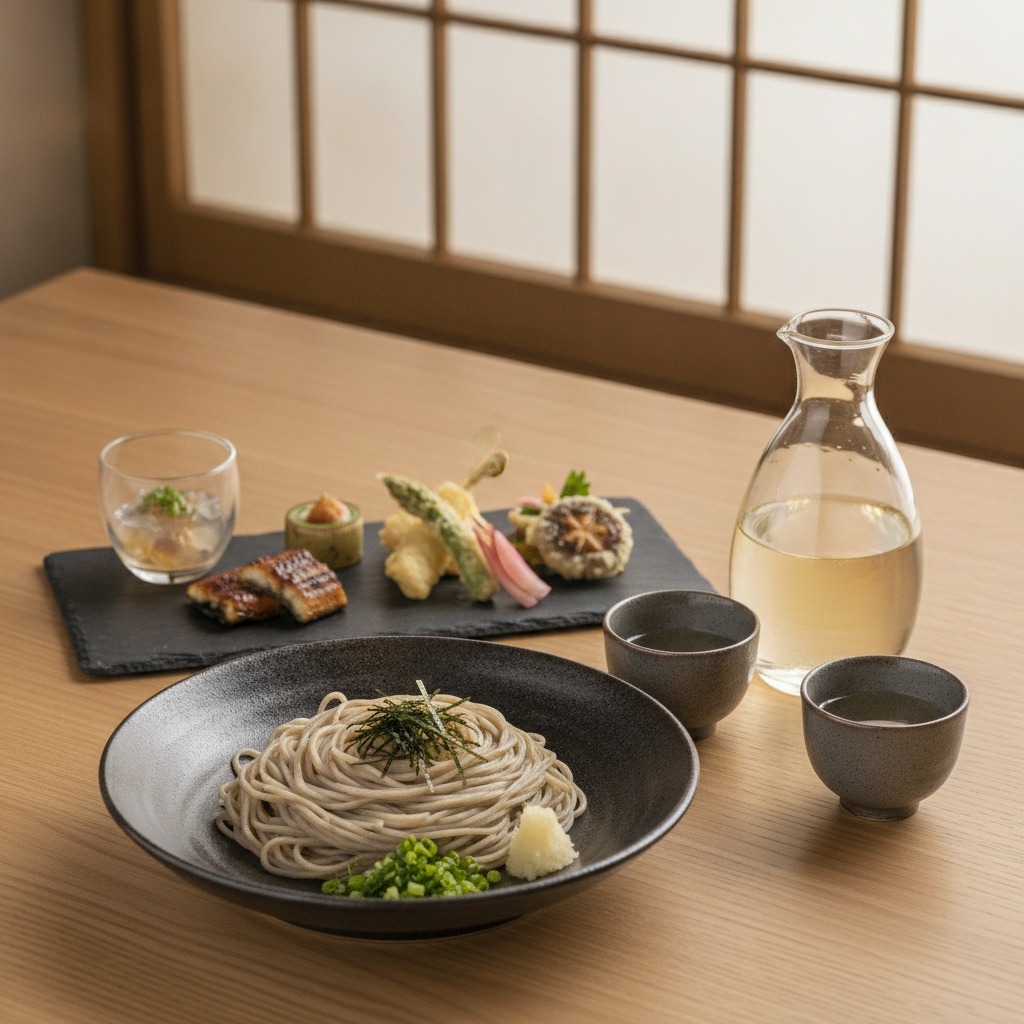 蕎麦と相性の良い日本酒の選び方や、蕎麦懐石でのペアリングの楽しみ方を教えてください。