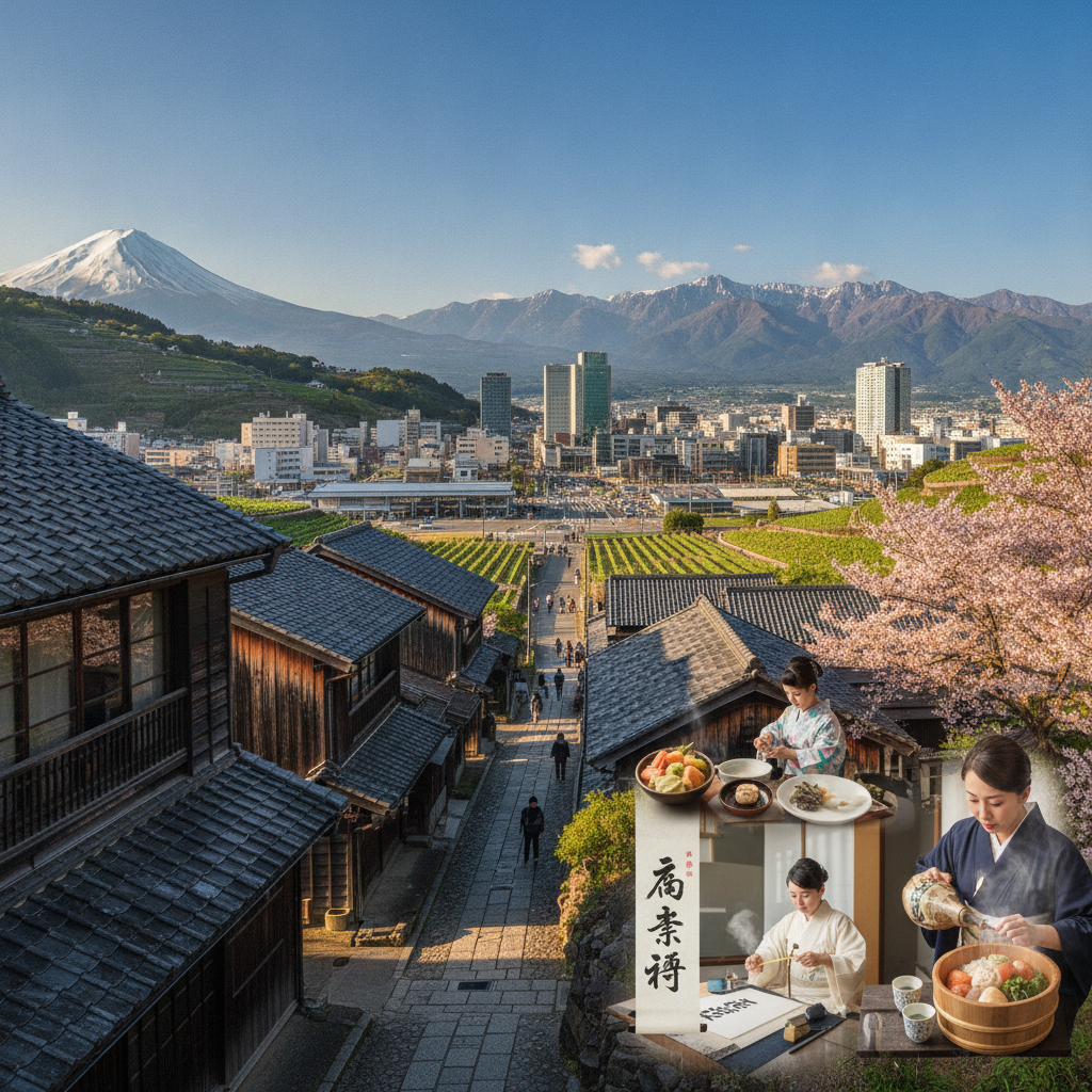 山梨甲府観光モデルコース徹底解説！老舗視点で巡る五感の旅