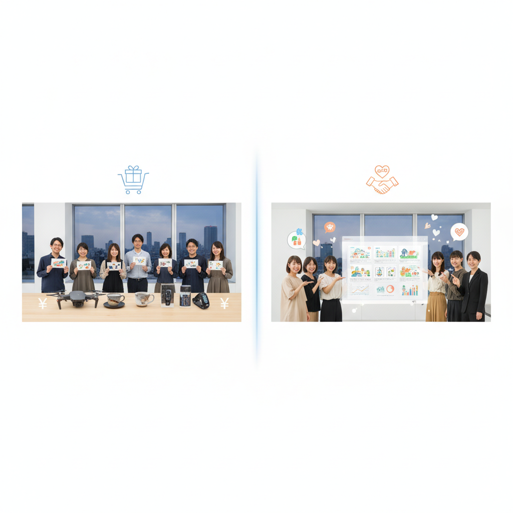 購入型クラウドファンディングと寄付型クラウドファンディングの日本での違いを詳しく教えてください。