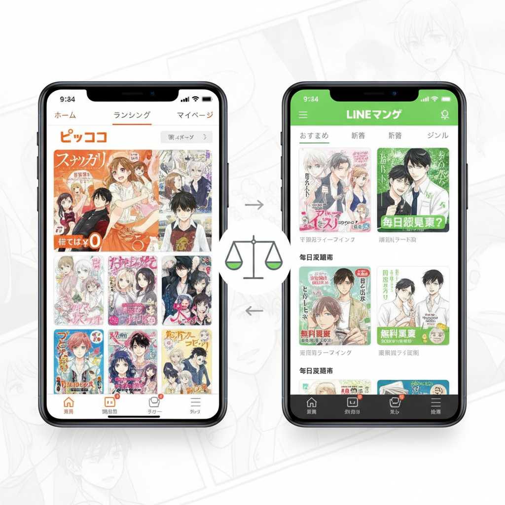 ピッコマ LINEマンガ どっちがいい 違い 比較