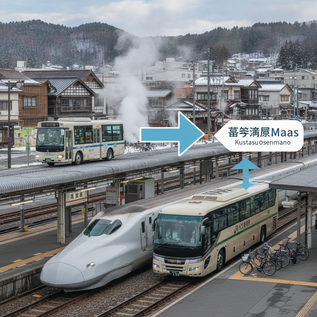 草津温泉への電車・バスでのアクセス方法と、現地での効率的な移動手段は何ですか?
