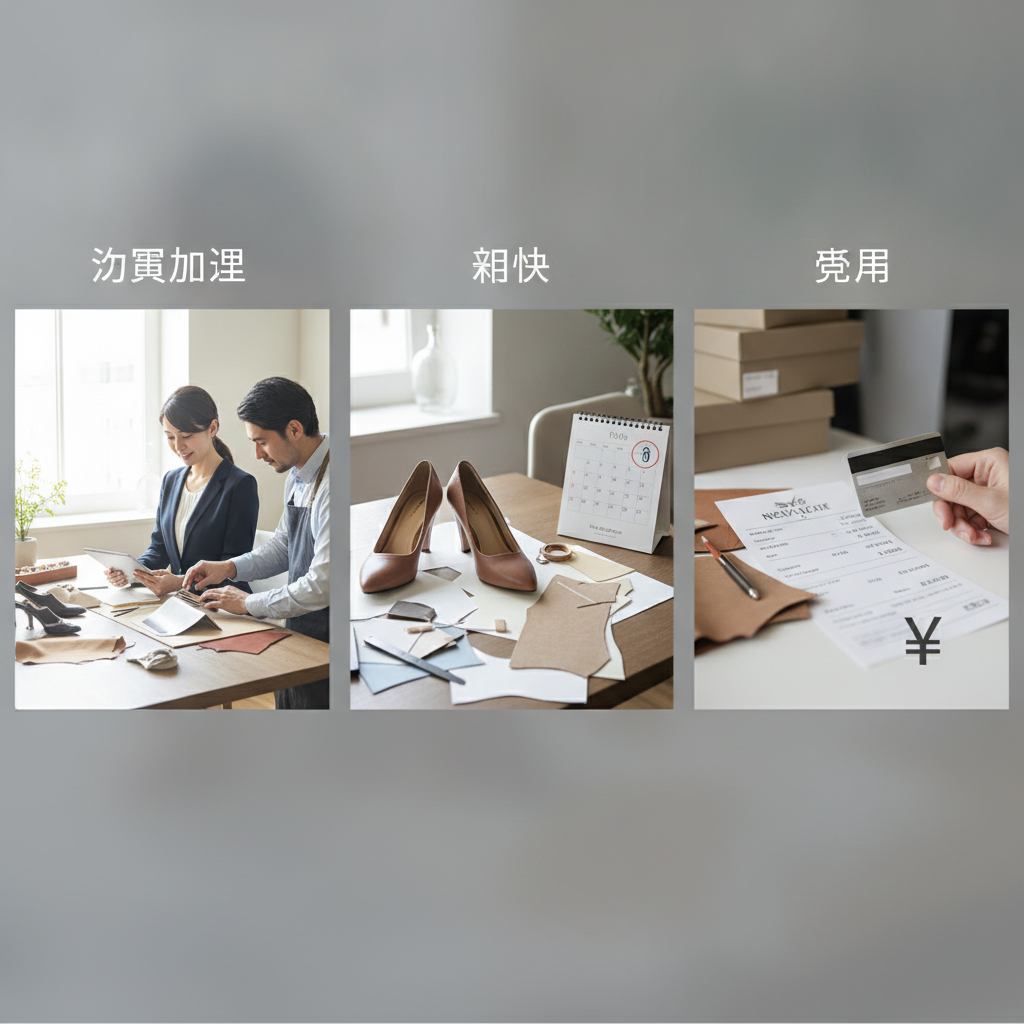 セミオーダーシューズ 注文の流れ 納期 費用