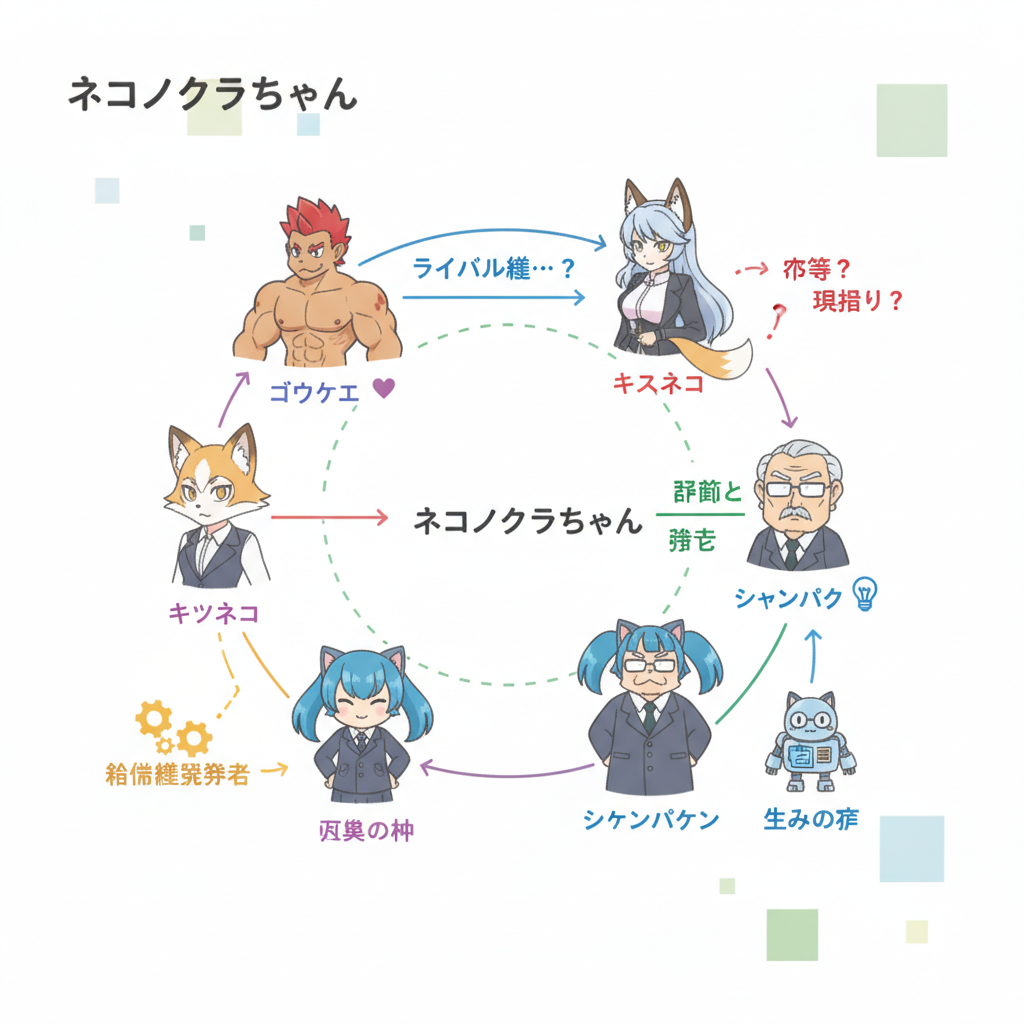 ネコノクラちゃん 相関図