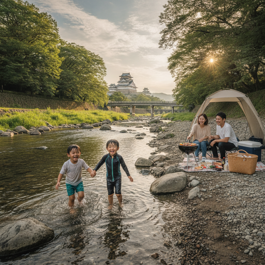 姫路で川遊びBBQを究める!子連れ安心スポットと手ぶら準備ガイド