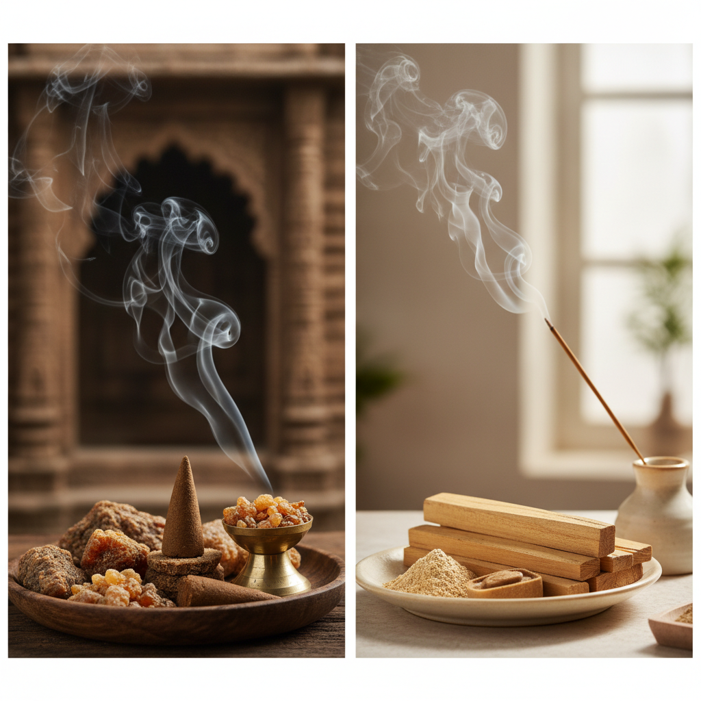 Guggal vs Sandalwood Dhoop: The Purity & Potency Guide