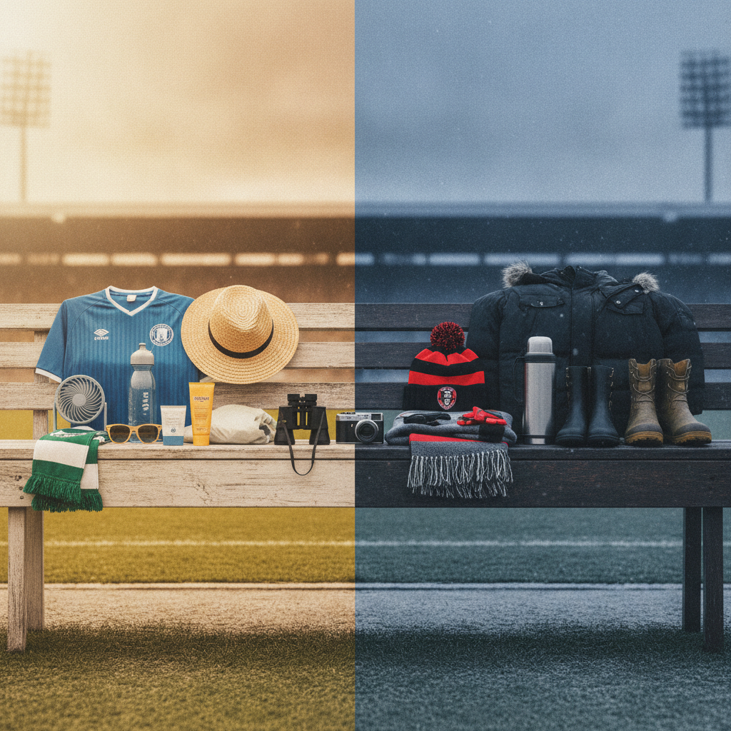 サッカー観戦の持ち物【夏冬完全版】プロが教える必需品と快適戦略