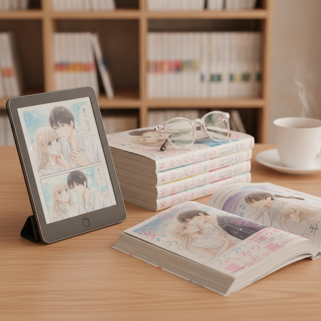 電子書籍と紙の漫画、恋愛・TL漫画ファン向け徹底比較ガイド！お得なのは？