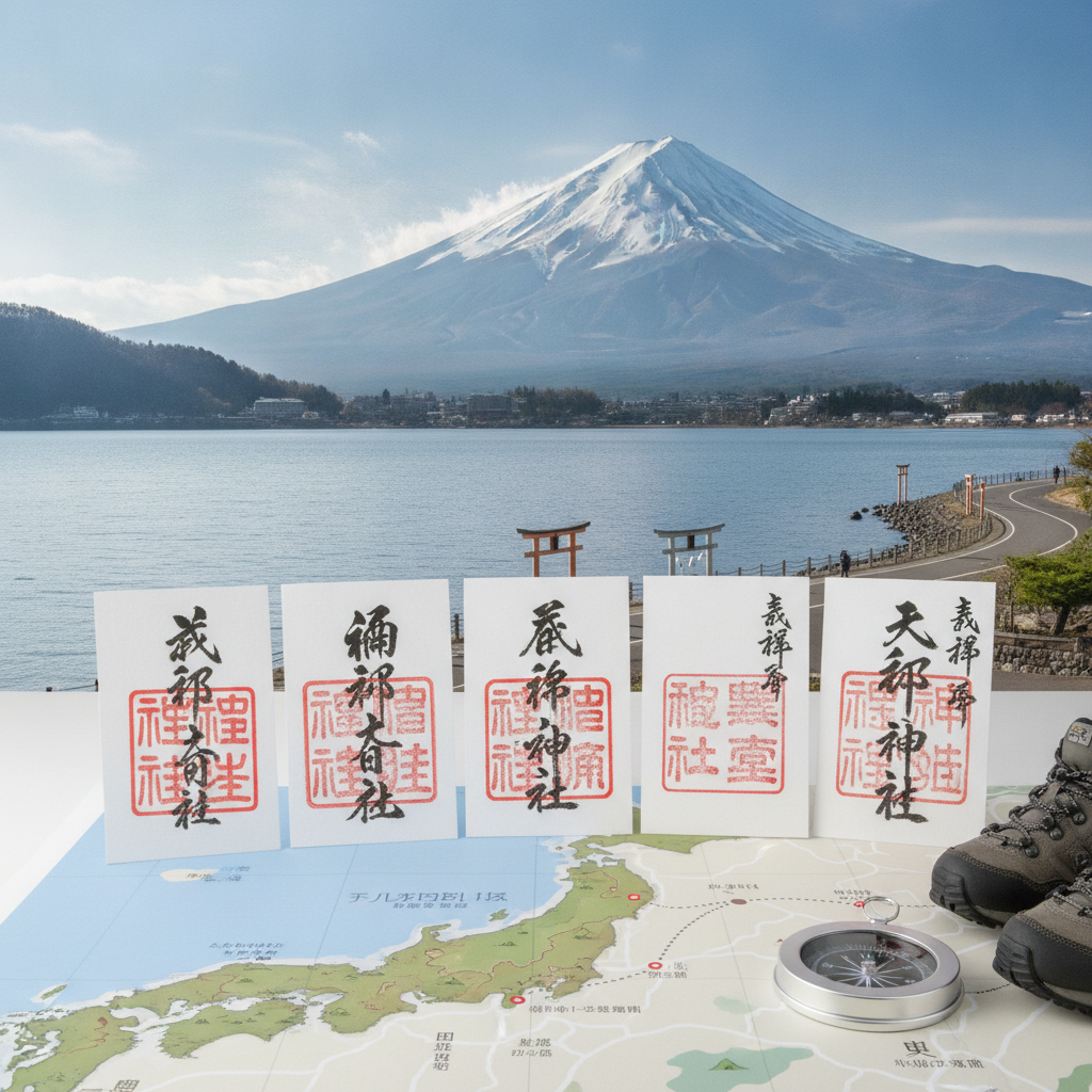 富士五湖 御朱印 まとめ ルート