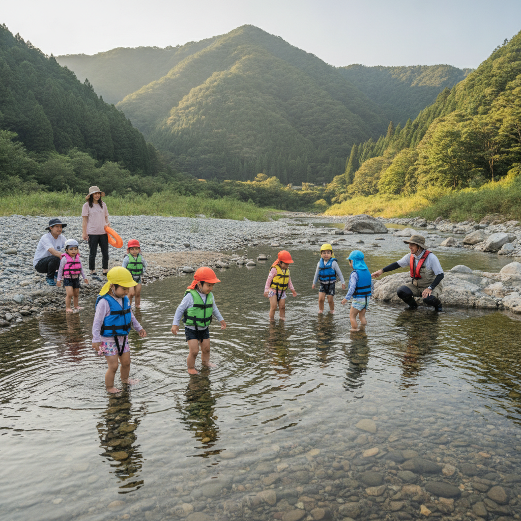 兵庫で幼児と安全に川遊び!浅瀬の穴場スポットと専門家の安全対策ガイド