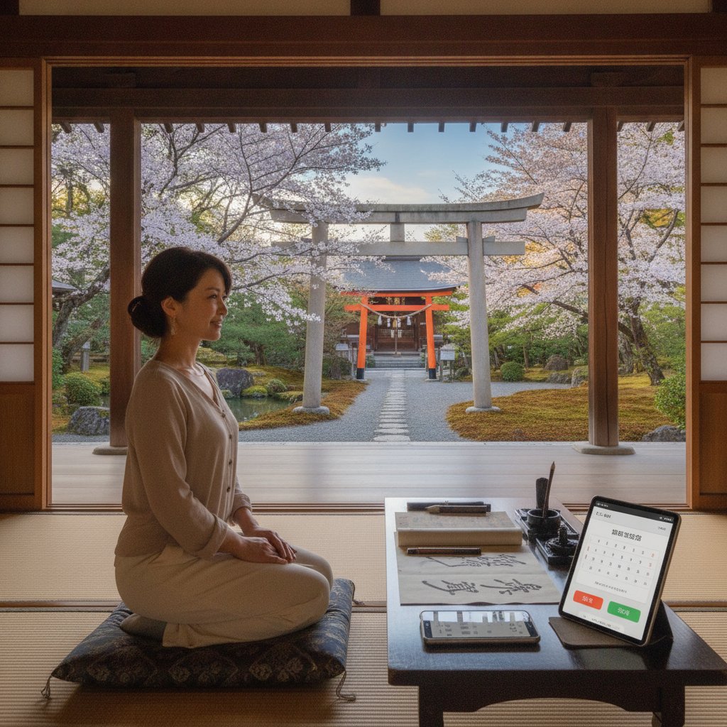 神社体験イベント:座禅・写経予約で深める和文化の真髄