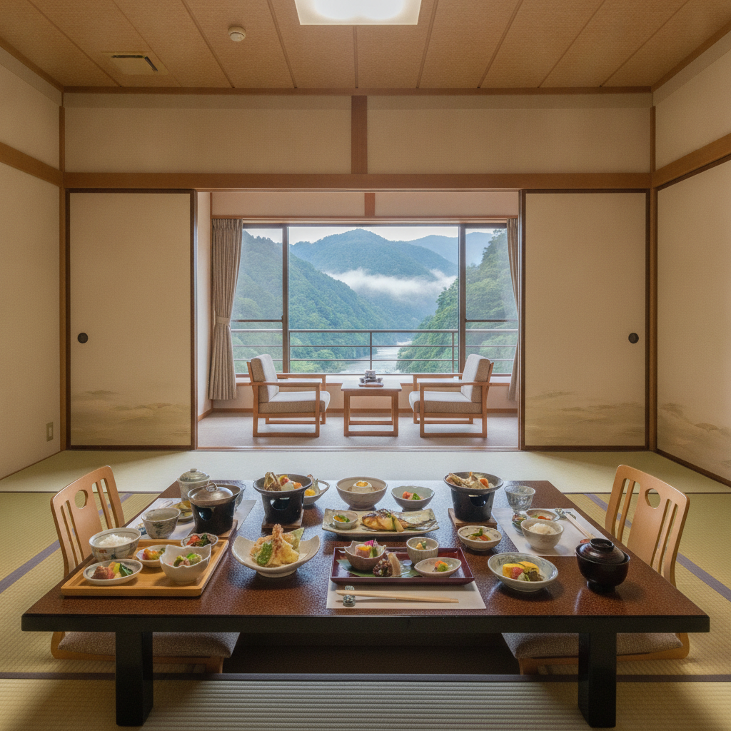 鬼怒川温泉 旅館 夕食 朝食 部屋食 プラン