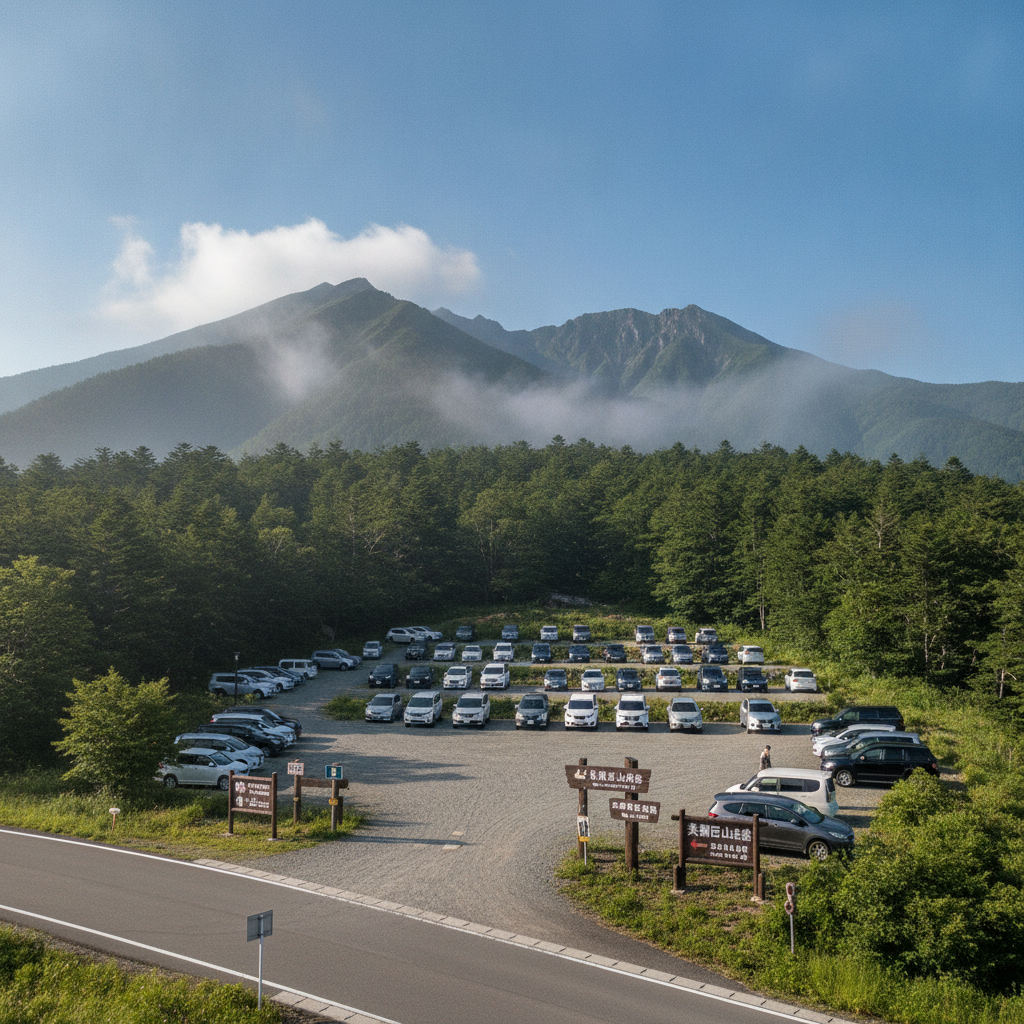 美濃戸口 駐車場