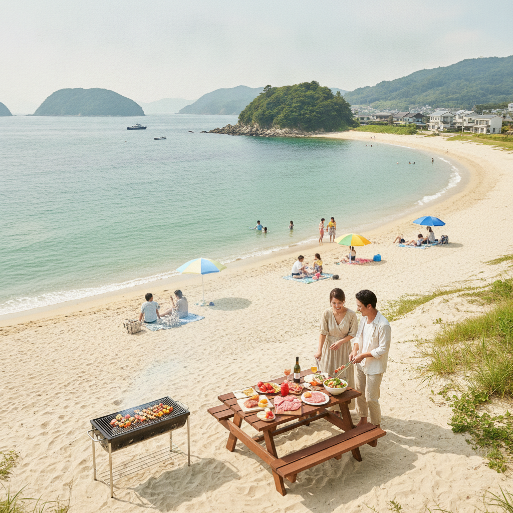 瀬戸内 海水浴場 キレイ 穴場 バーベキュー