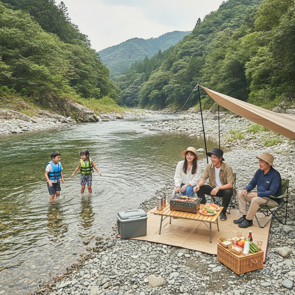 川遊びBBQ 姫路 川遊び バーベキュー