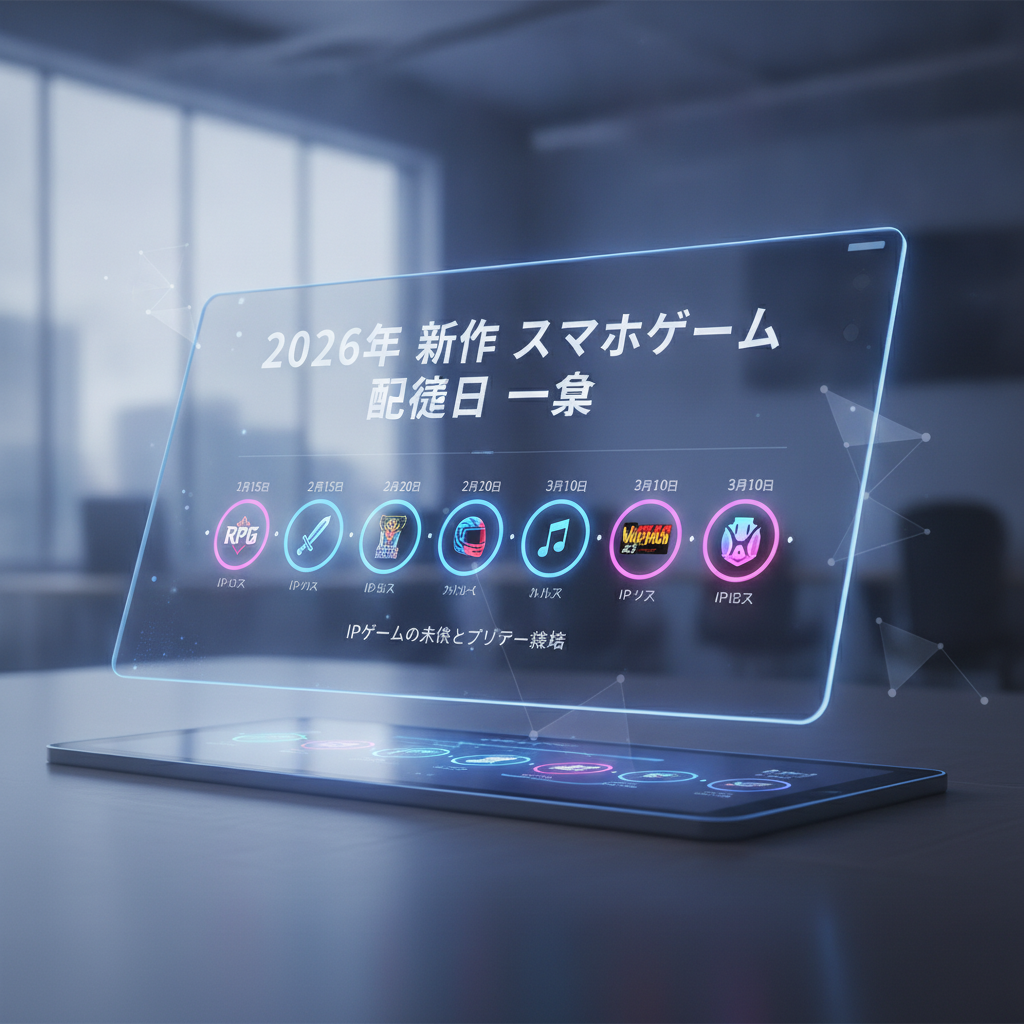2026年 新作 スマホゲーム 配信日 一覧
