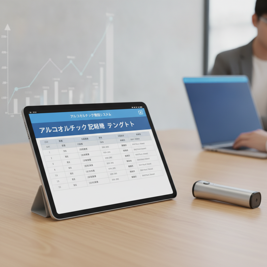 アルコールチェック 記録簿 テンプレート