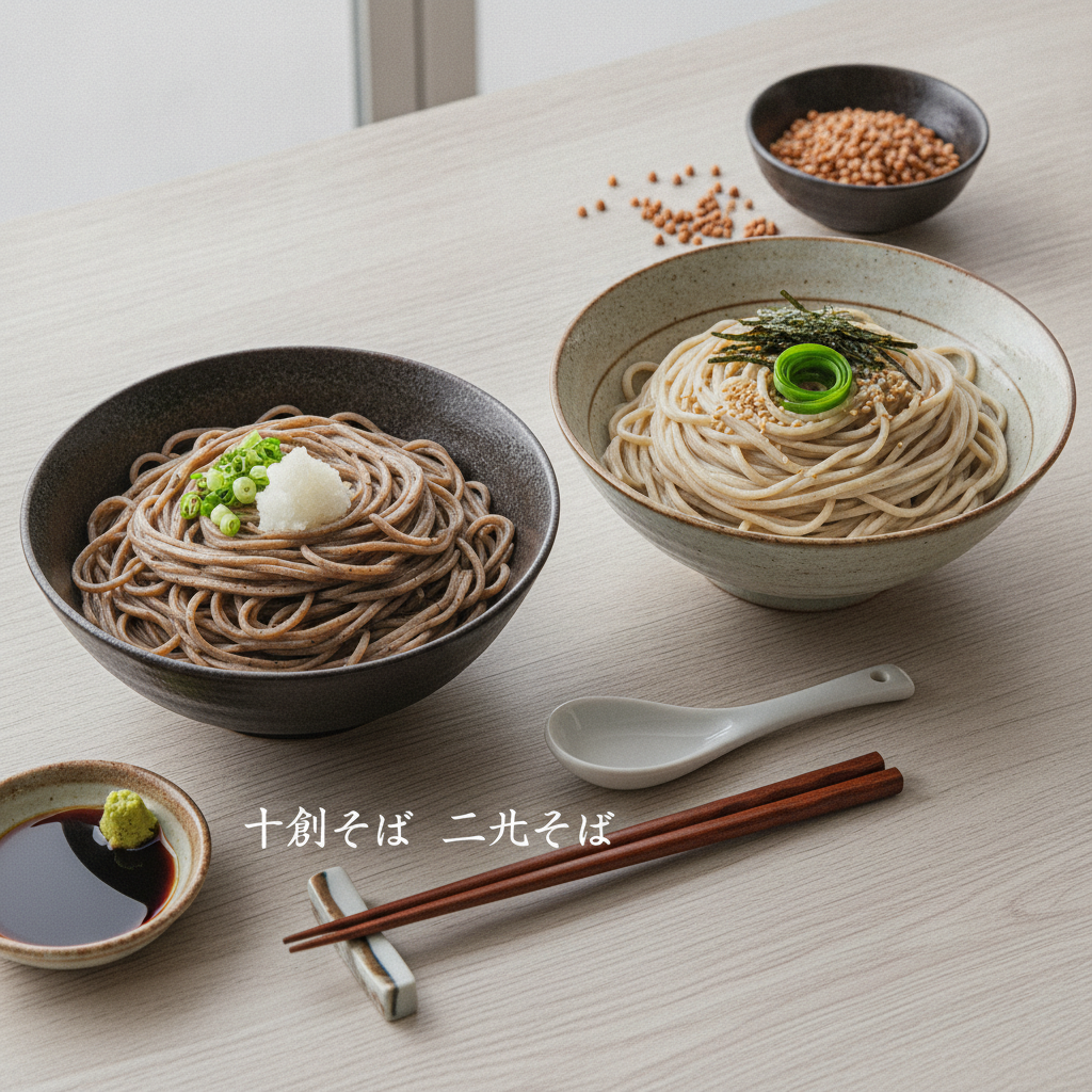 十割そば 二八そば 違い 味わい 栄養