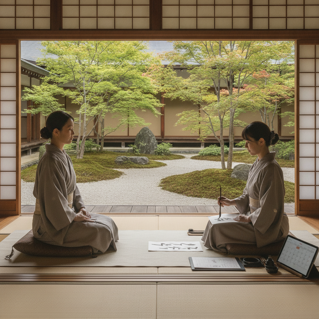 神社 体験 イベント 座禅 写経 予約