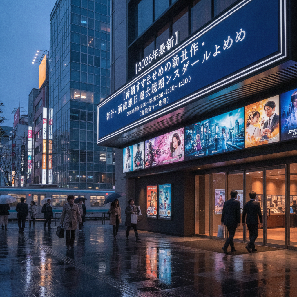 【2026年最新】今期おすすめの注目作・新作日本映画の上映スケジュールまとめ