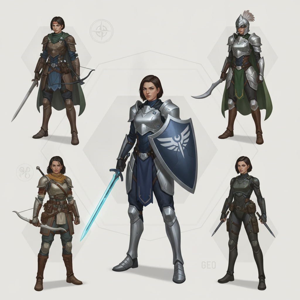 女騎士 キャラデザイン 人気