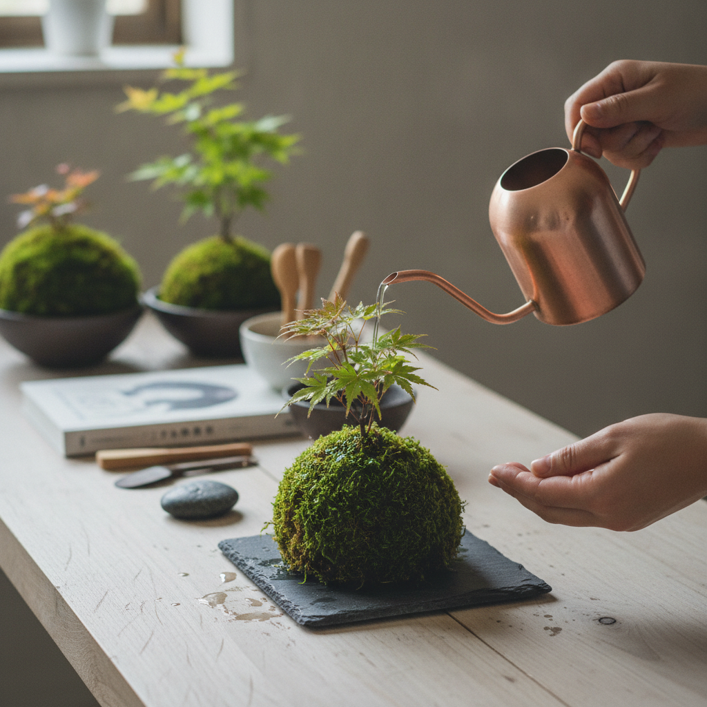 苔玉水やりの「感性のコツ」：Hoshinchu式、植物と空間を調律する