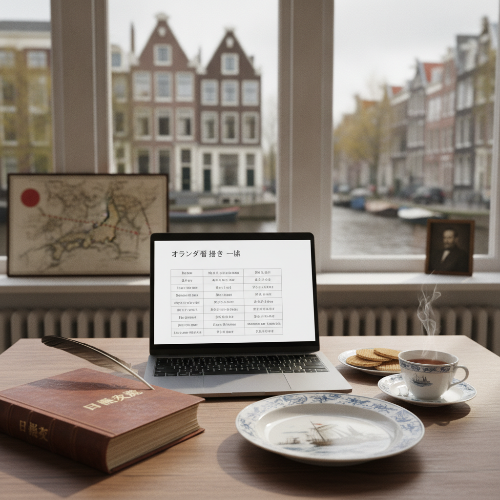 オランダ語 挨拶 一覧:江戸の日蘭交流から学ぶ言葉の力