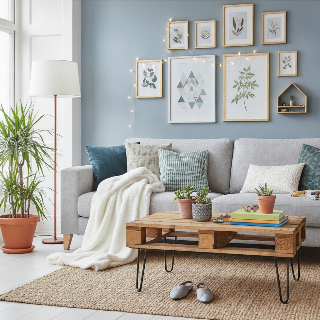 おしゃれな部屋に模様替え:低予算で実現する賢いインテリアDIY術
