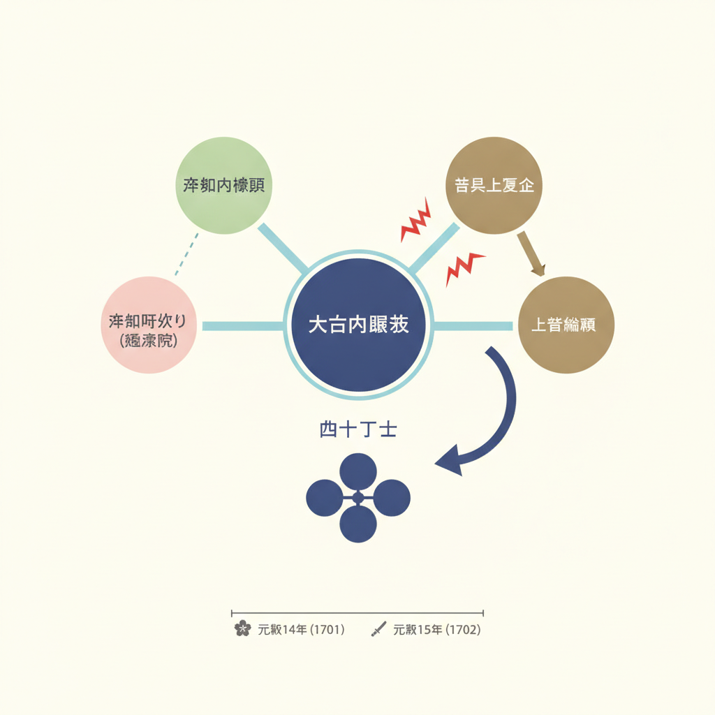 忠臣蔵 人物相関図 簡単