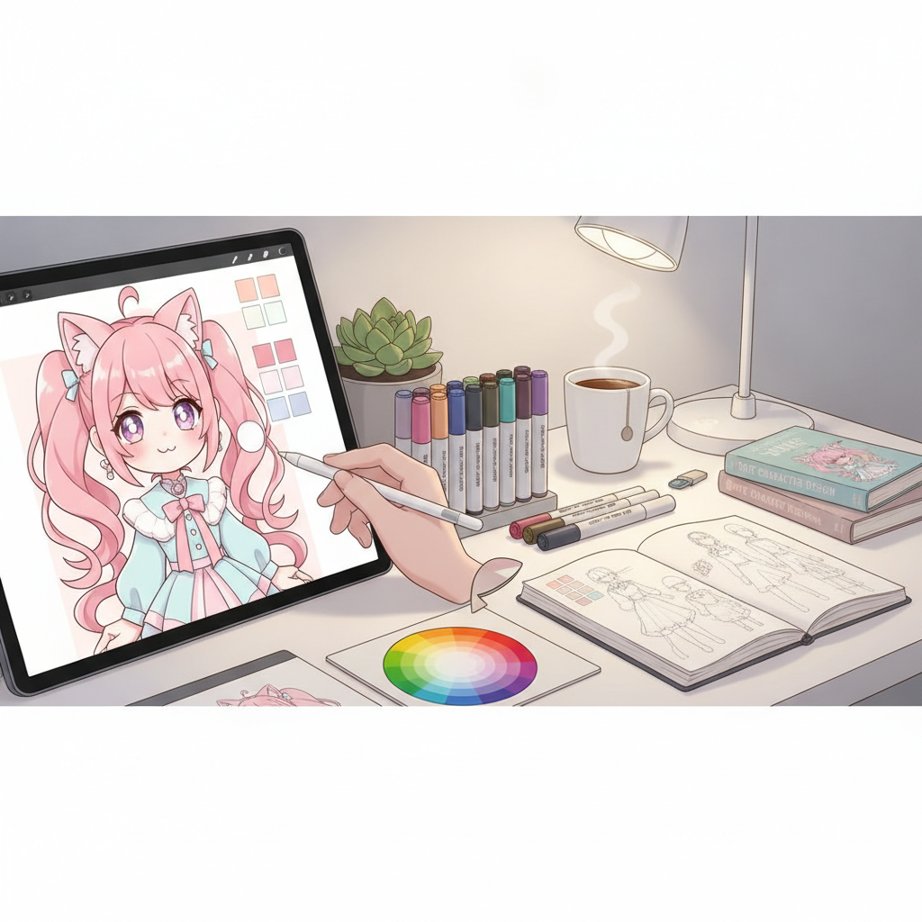 魅力的な可愛いキャラクターイラストの描き方