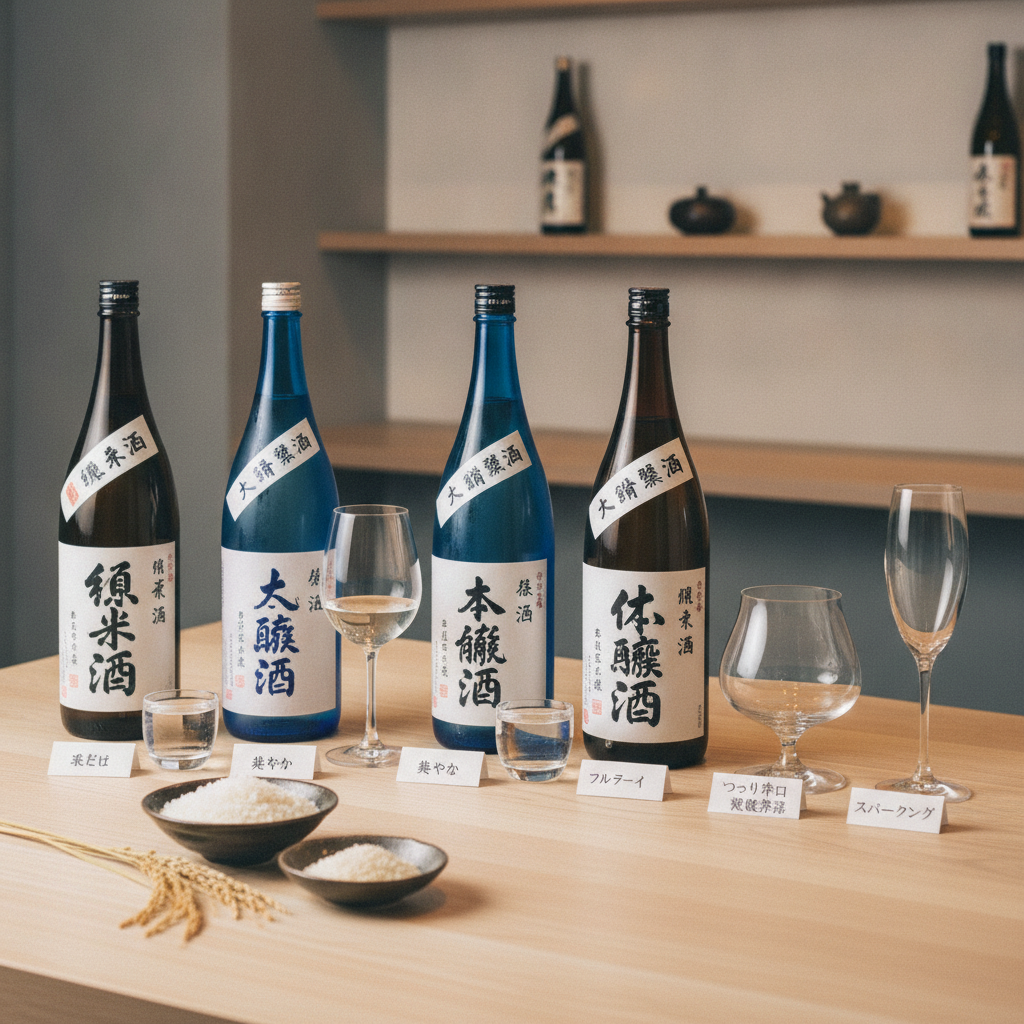 日本酒入門        日本酒 種類 初心者 わかりやすく