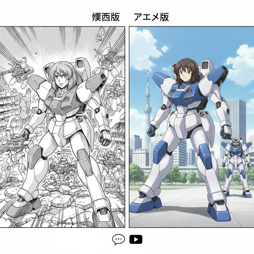 パトレイバー 漫画版 アニメ版 違い 比較