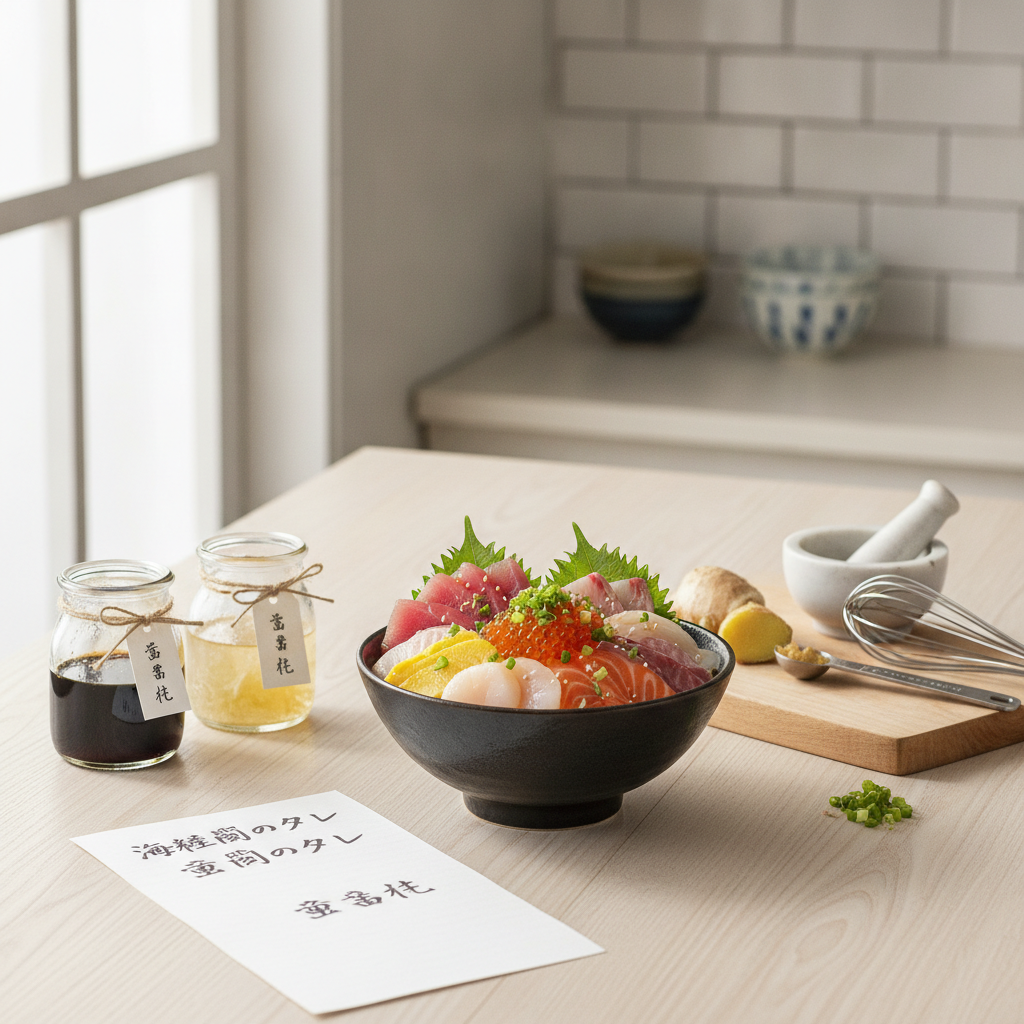 失敗しない！海鮮丼のタレ「黄金比」簡単レシピ徹底解説